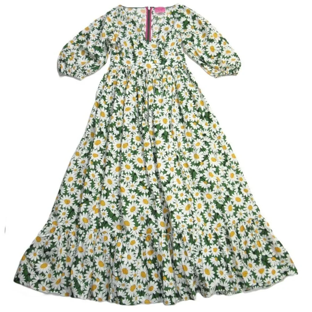 NWT Kate Spade New York Bodega Midi in Courtyard Daisy Floral Cotton Dress 2
